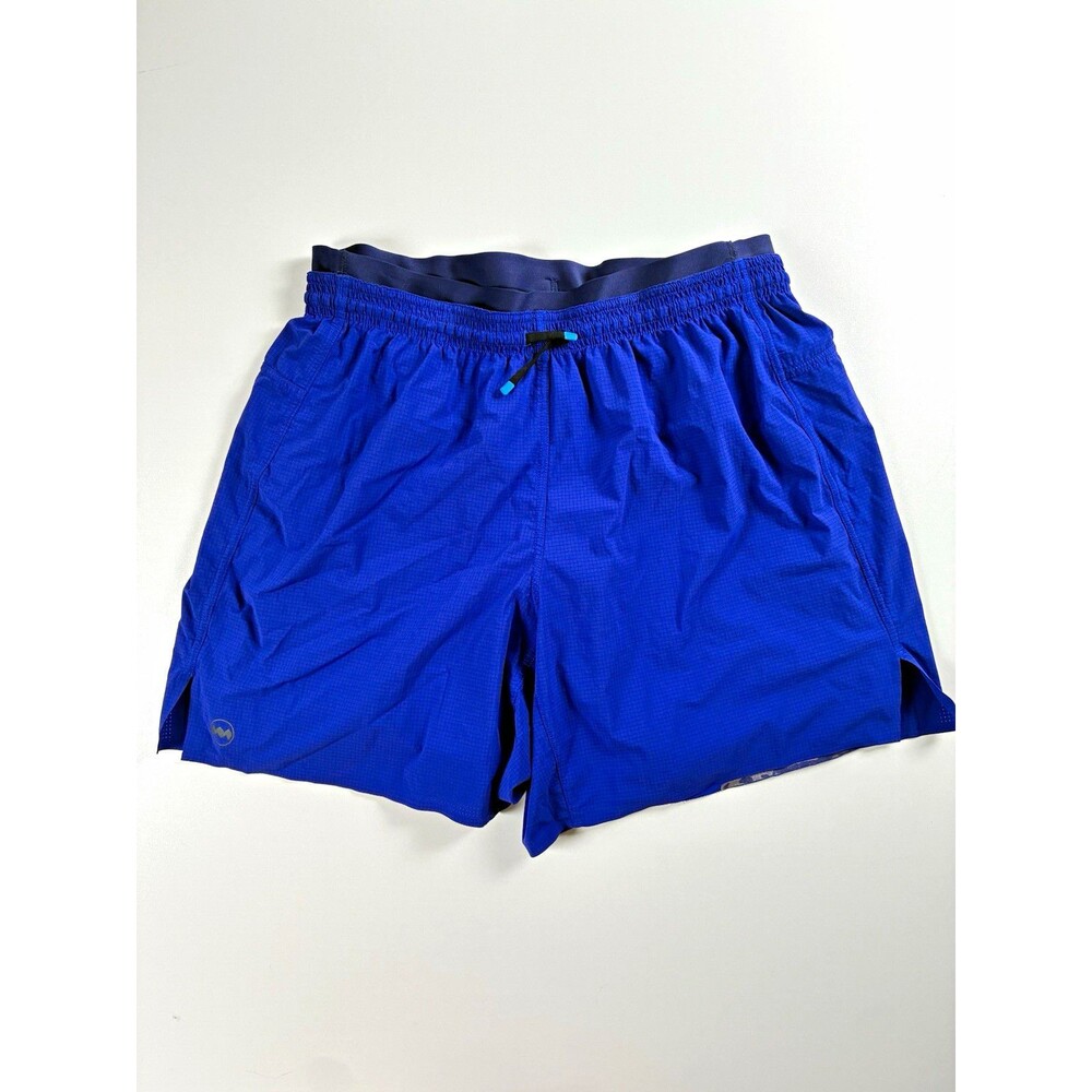 Janji AFO-Vent Multi Men's Running Shorts Blue M Brief Lined Athletic Workout
